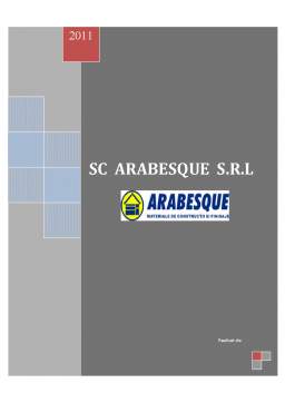 Referat - SC Arabesque SRL