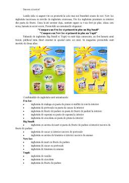 Proiect - Analiza situației anunțătorului și a obiectivelor de marketing la Kubo ice Cream Company