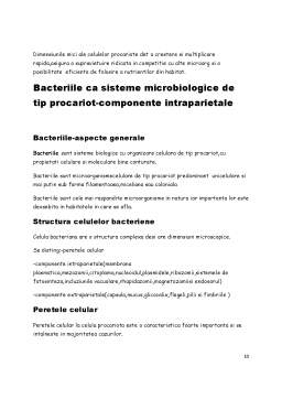 Referat - Bacteriile ca Sisteme Microbiologice de Tip Procariot