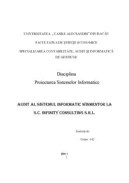 Proiect - Auditul Sistemului Informatic WinMENTOR
