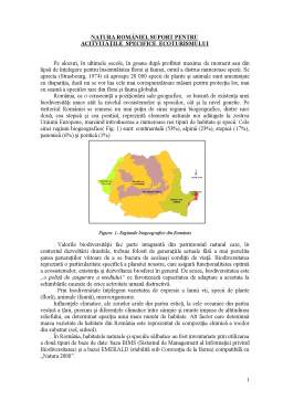 Referat - Natura României suport pentru activitățile specifice ecoturismului