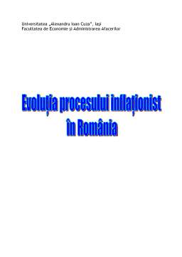 Proiect - Evoluția procesului inflaționist în România