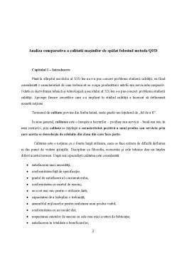 Referat - Analiza Comparativa a Calitatii Mașinilor de Spalat Folosind Metoda QFD