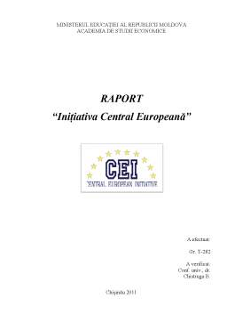 Proiect - Inițiativa Central Europeană
