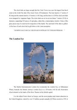 Referat - London - Capital of England and United Kingdom
