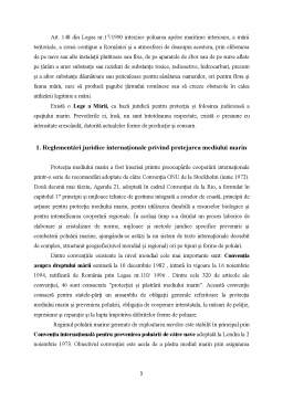 Proiect - Analiza Instrumentelor Juridice Privind Protectia Regionala a Mediului Marin - Cazul Marii Negre
