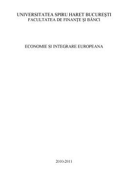 Referat - Economie și integrare europeană