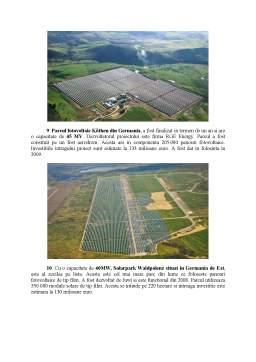 Proiect - Energia Solară