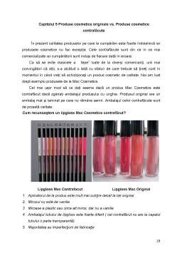 Proiect - Falsificarea Produselor Cosmetice