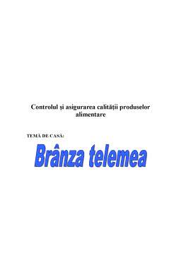Proiect - Calitatea Senzoriala a Branzei Telemea