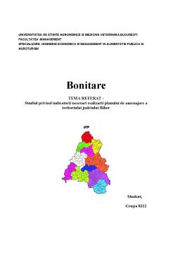 Proiect - Studiu privind indicatorii necesari realizării planului de amenajare a teritoriului Județului Bihor