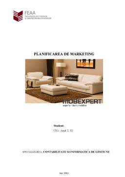 Proiect - Planificarea de Marketing - MobExpert