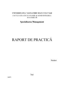 Proiect - Raport de practică - Centrul de Afaceri Internațional SA