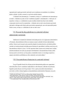 Proiect - Analiza Raportului - Descentralizare - Federalism