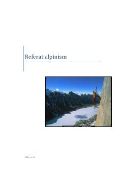 Referat - Alpinism