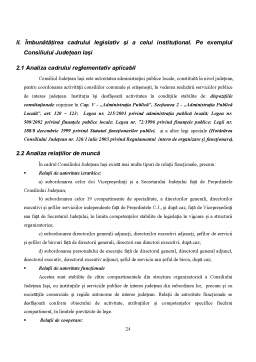 Proiect - Studiu Aplicativ privind Eficientizarea Activității Consiliului Județean Iași