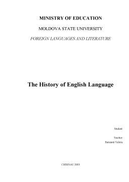 Referat - The History of English Language