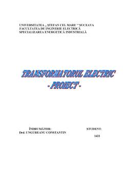 Proiect - Transformatorul Electric