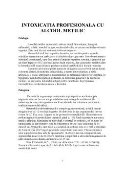 Referat - Intoxicația profesională cu alcool metilic