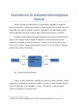 Referat - Sistemul informațional bancar - evoluții, tendințe și mutații