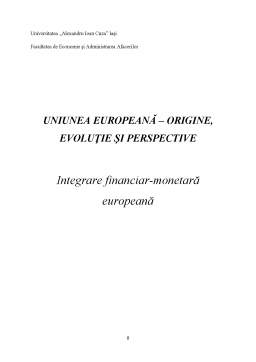 Referat - Uniunea Europeană - origine, evoluție, consecințe