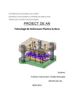 Proiect - Tehnologii de deformare plastică la rece