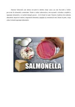 Referat - Toxiinfecții alimentare cu Salmonella