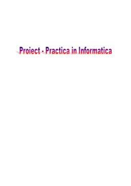 Proiect - Practică informatică - Macromedia Dreamweaver