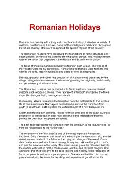 Referat - Romanian Holidays