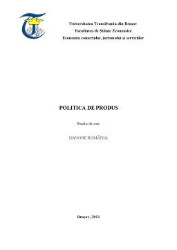 Referat - Politică de produs - Danone România