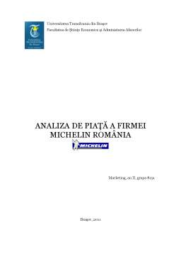 Proiect - Analiza de Piață a Firmei Michelin România