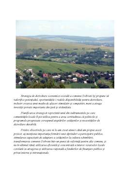 Proiect - Strategia locală de dezvoltare durabilă a Comunei Dobreni