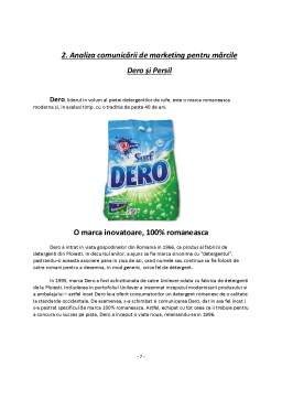 Proiect - Piața Detergenților