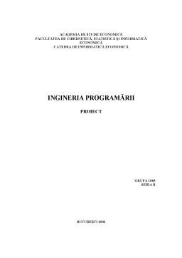 Referat - Ingineria programării - arbori și grafuri