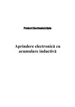 Proiect - Aprinderea electronică