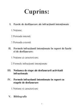 Referat - Formele infracțiunii intenționate