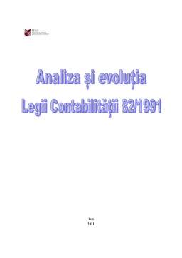 Proiect - Analiza și evoluția legii contabilității 82-1991