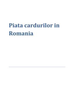Proiect - Piața cardurilor în România