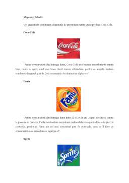 Proiect - Identitatea organizațională - Coca Cola