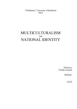 Curs - Multiculturalism and national identity