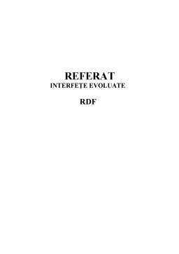 Referat - RDF (Resource Description Framework)