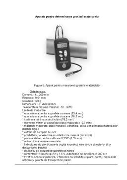 Proiect - Măsurări ale diametrelor exterioare
