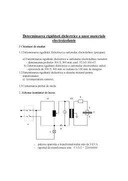 Laborator - Materiale Electrotehnice