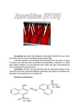 Referat - Azorubina și Acidul Boric