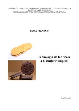 Referat - Fluxul tehnologic de fabricare al biscuiților