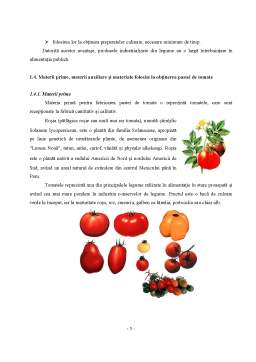 Proiect - Calitatea și analiza senzorială a pastei de tomate