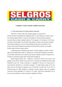 Proiect - Tehnici comerciale - prezentare Selgros Cash Carry Brașov