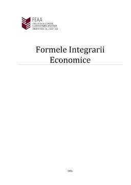Referat - Formele integrării economice