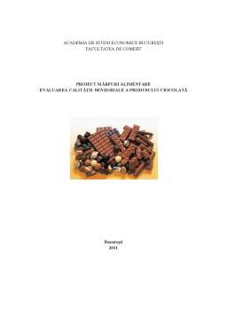 Proiect - Evaluarea Calității Senzoriale a Produsului Ciocolată