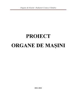 Proiect - Organe de mașini - reductor conico cilindric
